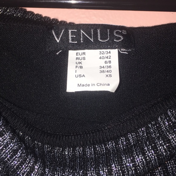 Venus Size XS Black Off Shoulder Cowl Sweater - Picture 5 of 5